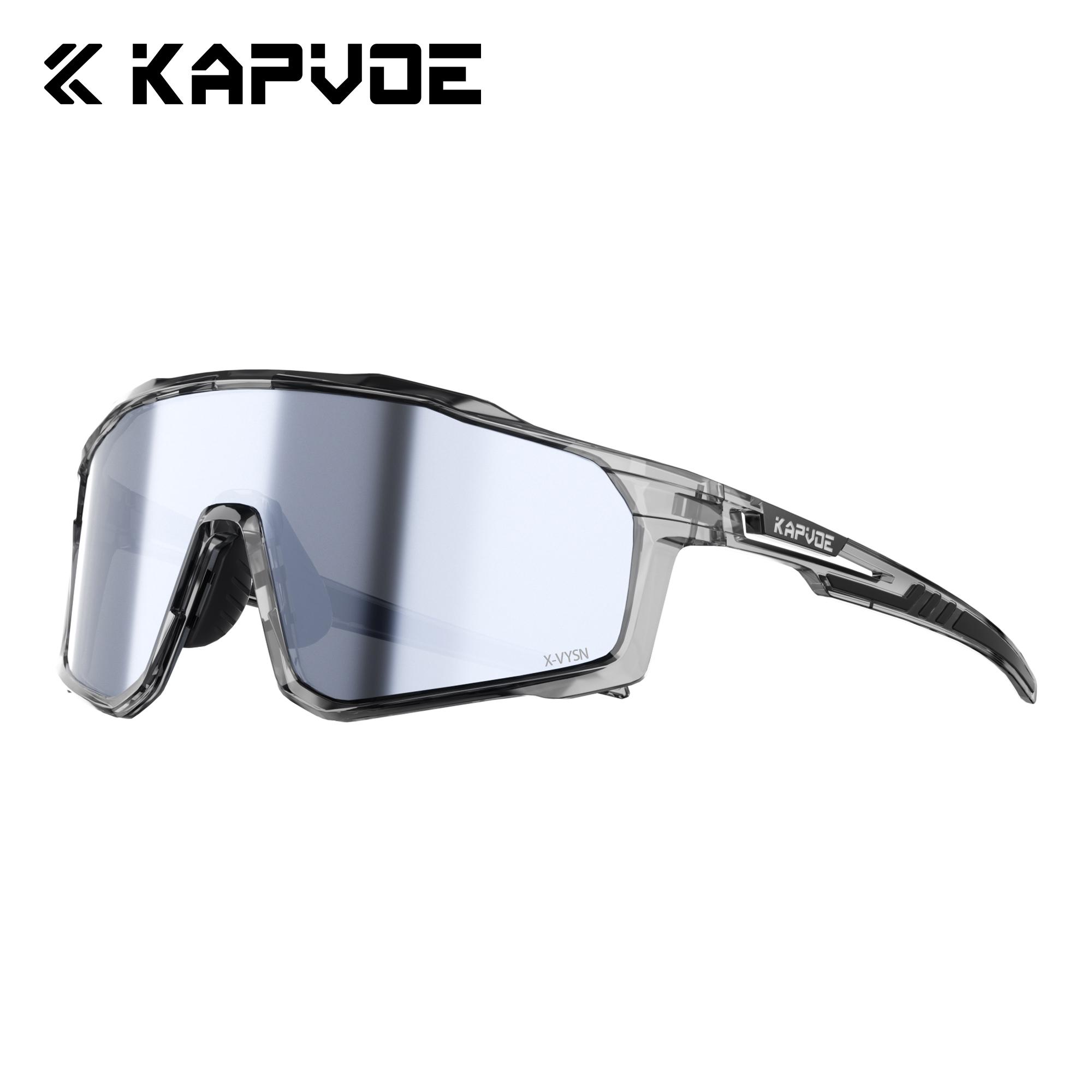 Kapvoe M/L Size Photochromic Cycling Glasses Large Head Sports Sunglasses for Men Women UV400 Bike Glasses Hiking Eyewear M
Kapvoe M/L Size Photochromic Cycling Glasses Large Head Sports Sunglasses for Men Women UV400 Bike Glasses Hiking Eyewear M