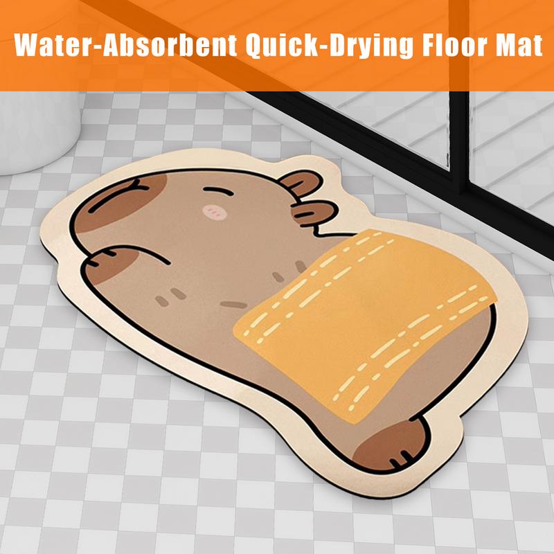 Bathroom Rugs Non Slip Washable Absorbent Funny Bath Mat With Capybara Design Shower Rug For Kitchen Outdoor Hotel Spa RV Senior
Bathroom Rugs Non Slip Washable Absorbent Funny Bath Mat With Capybara Design Shower Rug For Kitchen Outdoor Hotel Spa RV Senior