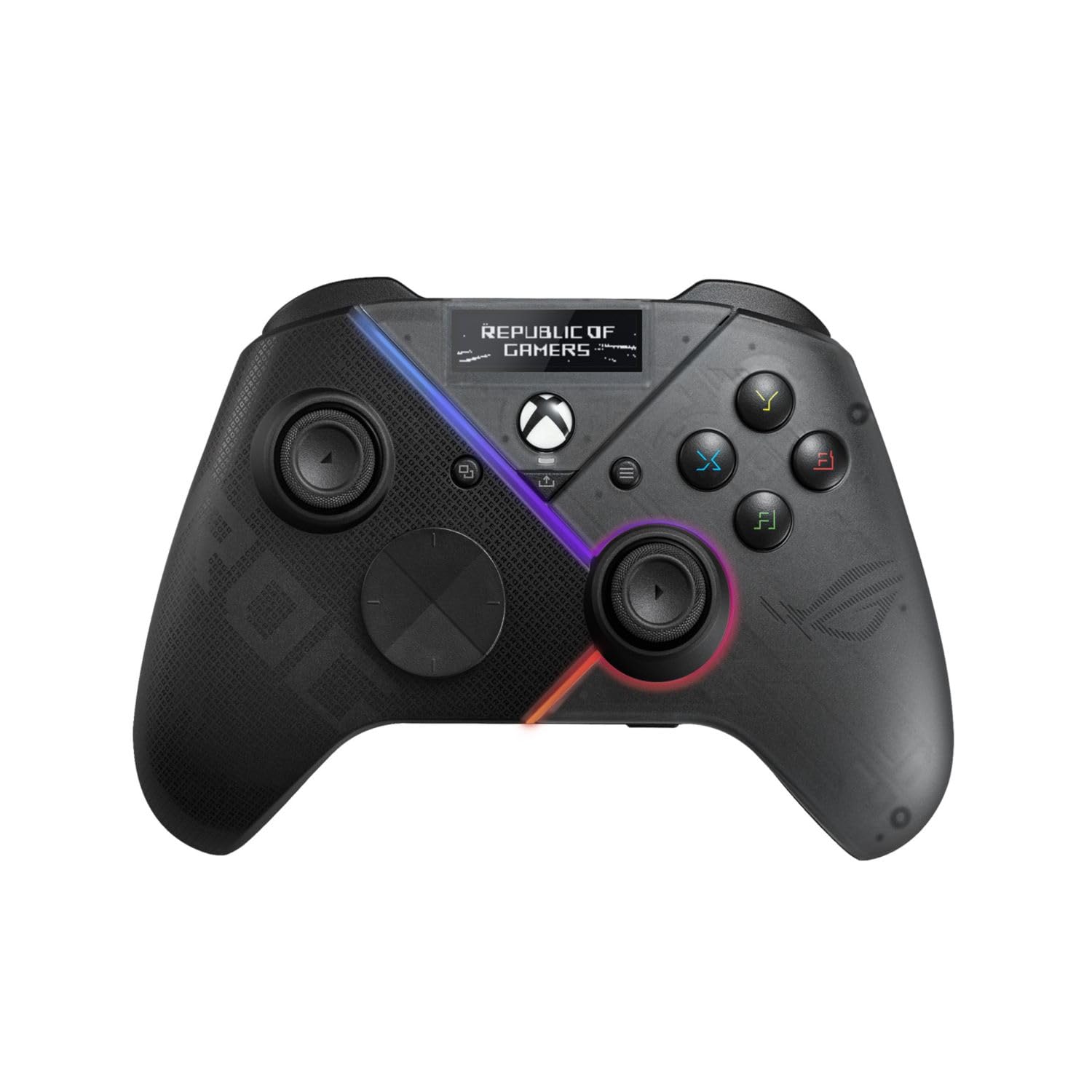 Контролер ASUS Геймпад ROG Raikiri Pro Кнопки «Назад» Для ПК Xbox Organic EL-дисплей Дротове USB-з’єднання Bluetooth Тригер із можливістю вибору роботи
Контролер ASUS Геймпад ROG Raikiri Pro Кнопки «Назад» Для ПК Xbox Organic EL-дисплей Дротове USB-з’єднання Bluetooth Тригер із можливістю вибору роботи