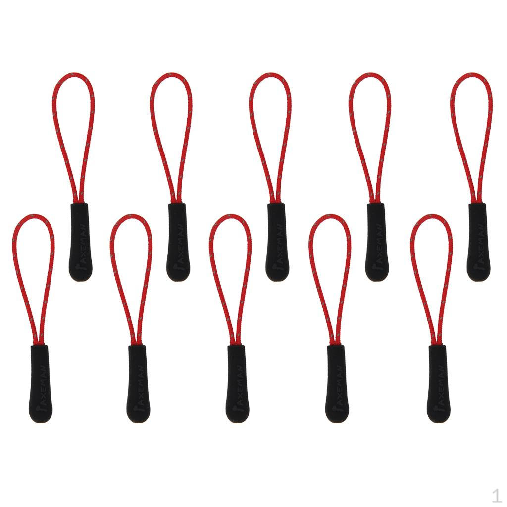 10Pcs Reflective Zip Tags Cord Pulls Zipper Extension Red
10Pcs Reflective Zip Tags Cord Pulls Zipper Extension Red