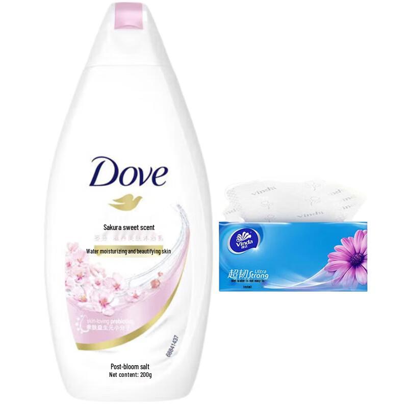 Dove Cherry Blossom Sweet Scent Nourishing Shower Milk & Tissue Set
Dove Cherry Blossom Sweet Scent Nourishing Shower Milk & Tissue Set