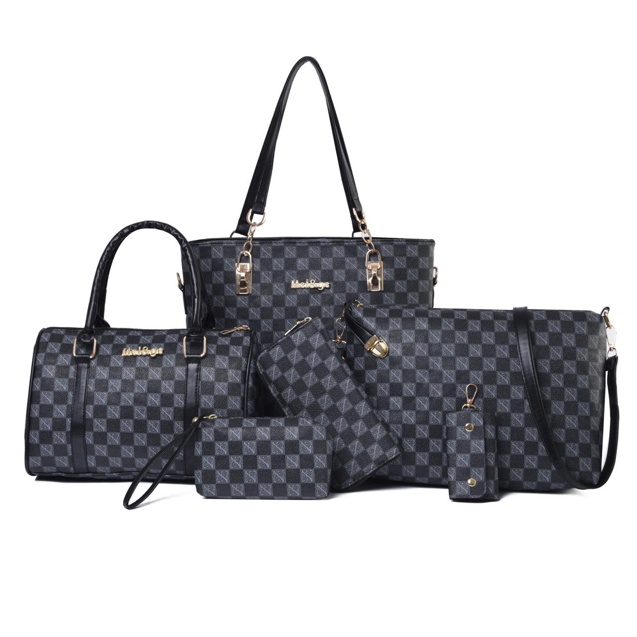 Large capacity bag women s new child and mother multi-piece set portable women s bag popular printing single shoulder oblique span tote bag чорний
Large capacity bag women s new child and mother multi-piece set portable women s bag popular printing single shoulder oblique span tote bag чорний