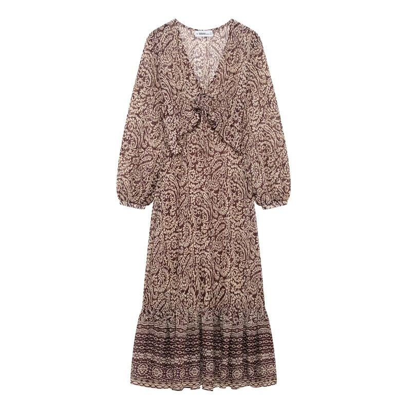 Kaslead New Arrival Women s Clothing Fashion Style Fashion Laminated Decoration Print Midi Skirt Dress 3564054 Flower color L
Kaslead New Arrival Women s Clothing Fashion Style Fashion Laminated Decoration Print Midi Skirt Dress 3564054 Flower color L