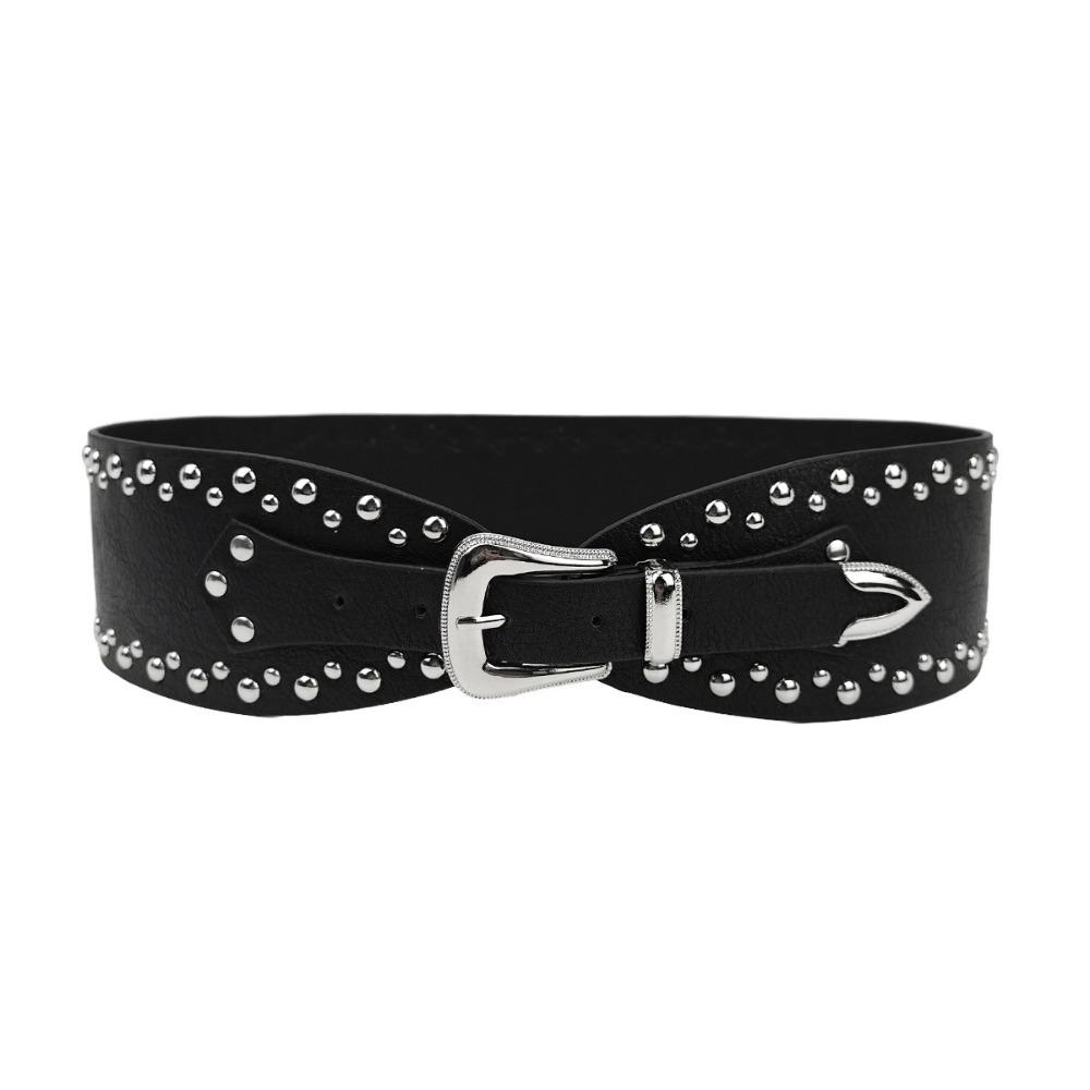 Unique PU Leather Wide Rivet Belt Heavy Duty Design Metal Alloy Belt Casual Fashion Vintage Style Punk Vintage Belt Photo Props
Unique PU Leather Wide Rivet Belt Heavy Duty Design Metal Alloy Belt Casual Fashion Vintage Style Punk Vintage Belt Photo Props
