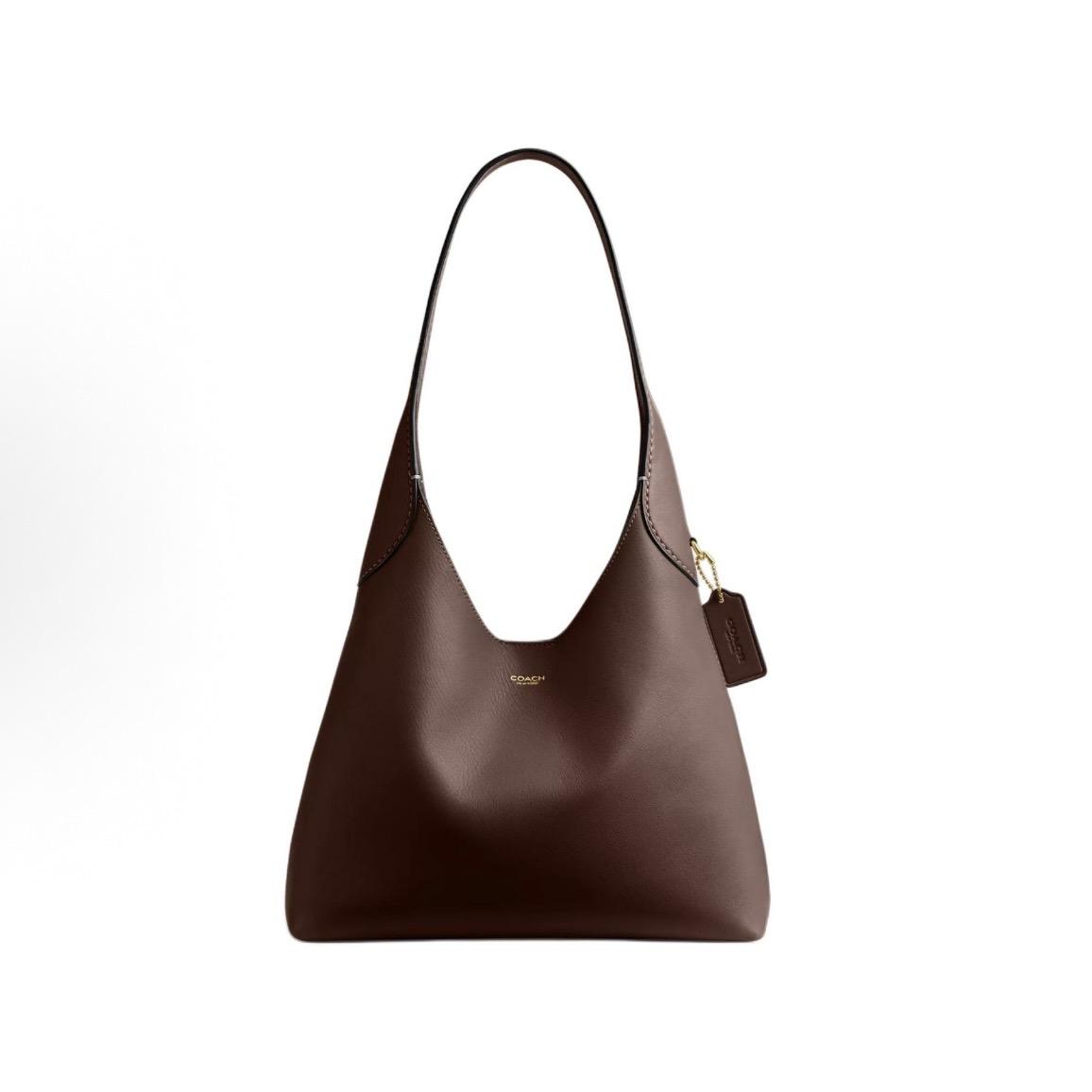 COACH Brooklyn 28 Gold Brand Logo Print Magnetic Snap Closure Grained Leather Hobo Bag Handheld/Shoulder Bag Large Size Women s Maple Brown
COACH Brooklyn 28 Gold Brand Logo Print Magnetic Snap Closure Grained Leather Hobo Bag Handheld/Shoulder Bag Large Size Women s Maple Brown