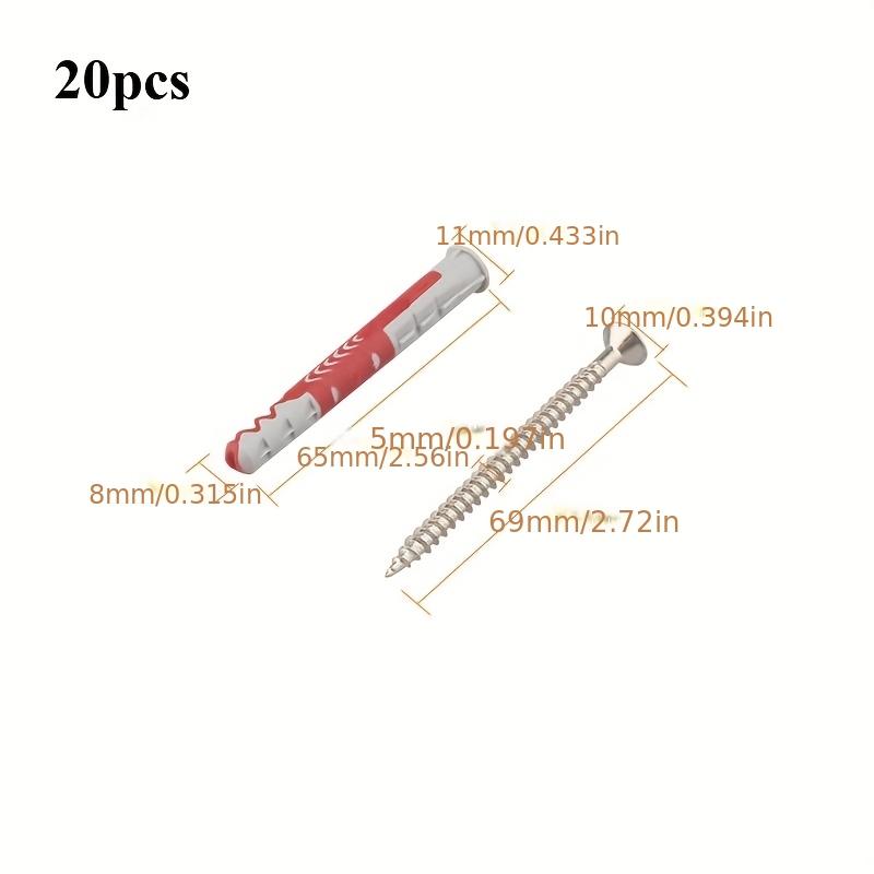 20PCS Expansion Tube Pipe Self Tapping Screw Drywall Drilling Plug Metal Wall Anchor Serrated Thorny Bolts Fastener Anchors
20PCS Expansion Tube Pipe Self Tapping Screw Drywall Drilling Plug Metal Wall Anchor Serrated Thorny Bolts Fastener Anchors