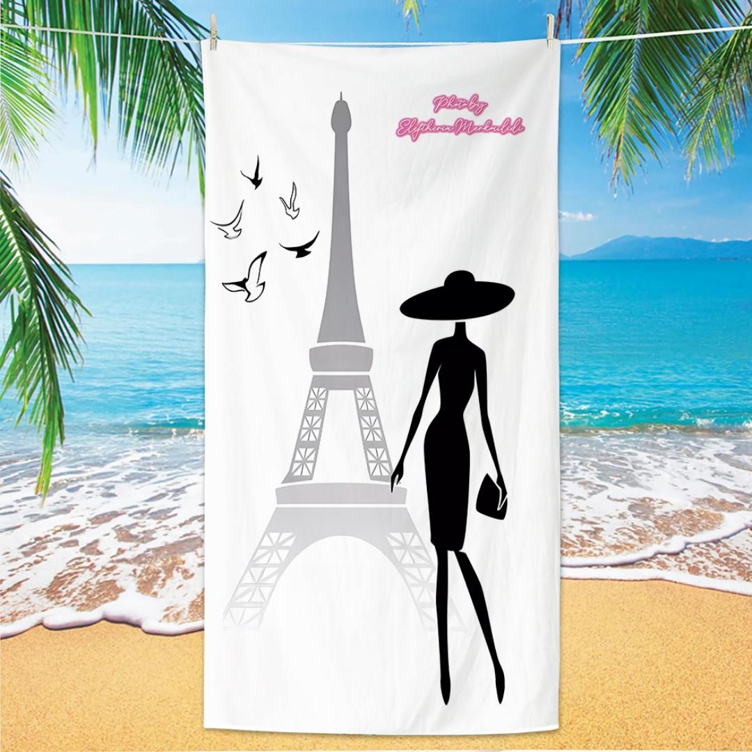 Eiffel Tower Beach Towel, Digital Printing Thin Quick-Dry Anti-Sand Microfiber Lightweight for Swim, Yoga, Travel, Gym, Gift W30*H60(CM)
Eiffel Tower Beach Towel, Digital Printing Thin Quick-Dry Anti-Sand Microfiber Lightweight for Swim, Yoga, Travel, Gym, Gift W30*H60(CM)