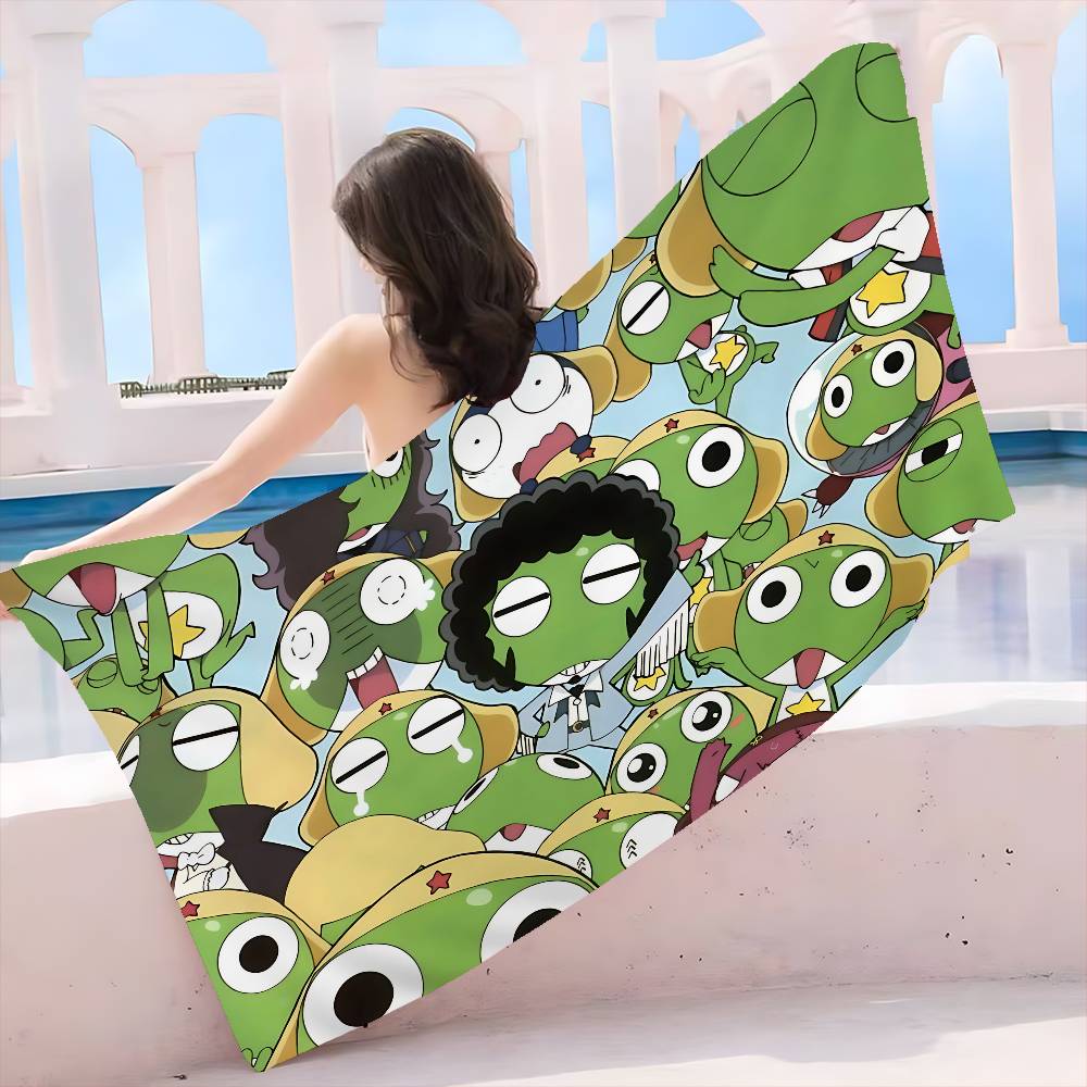 Keroro Frog Cool Gunsou Sergeant Beach Towel Colorful Bath Towels Microfiber Quick Dry Sand Free Beach Yoga Spa Gym Pool W40*H60(CM)
Keroro Frog Cool Gunsou Sergeant Beach Towel Colorful Bath Towels Microfiber Quick Dry Sand Free Beach Yoga Spa Gym Pool W40*H60(CM)