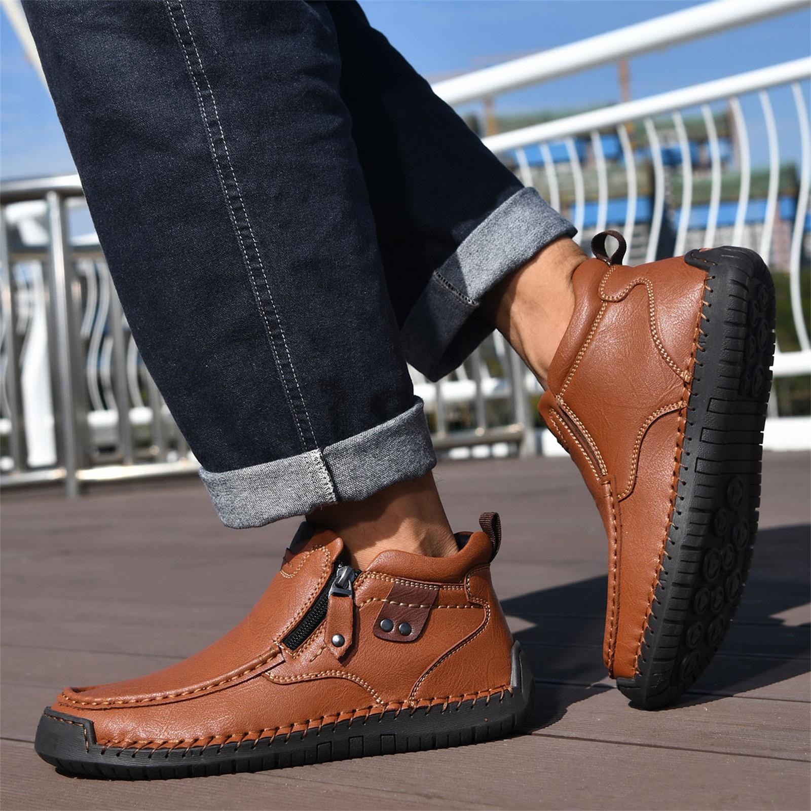 Men s Fashionable Round-Toe Oversized Zipper Casual Shoes 48 світло-коричневого кольору
Men s Fashionable Round-Toe Oversized Zipper Casual Shoes 48 світло-коричневого кольору