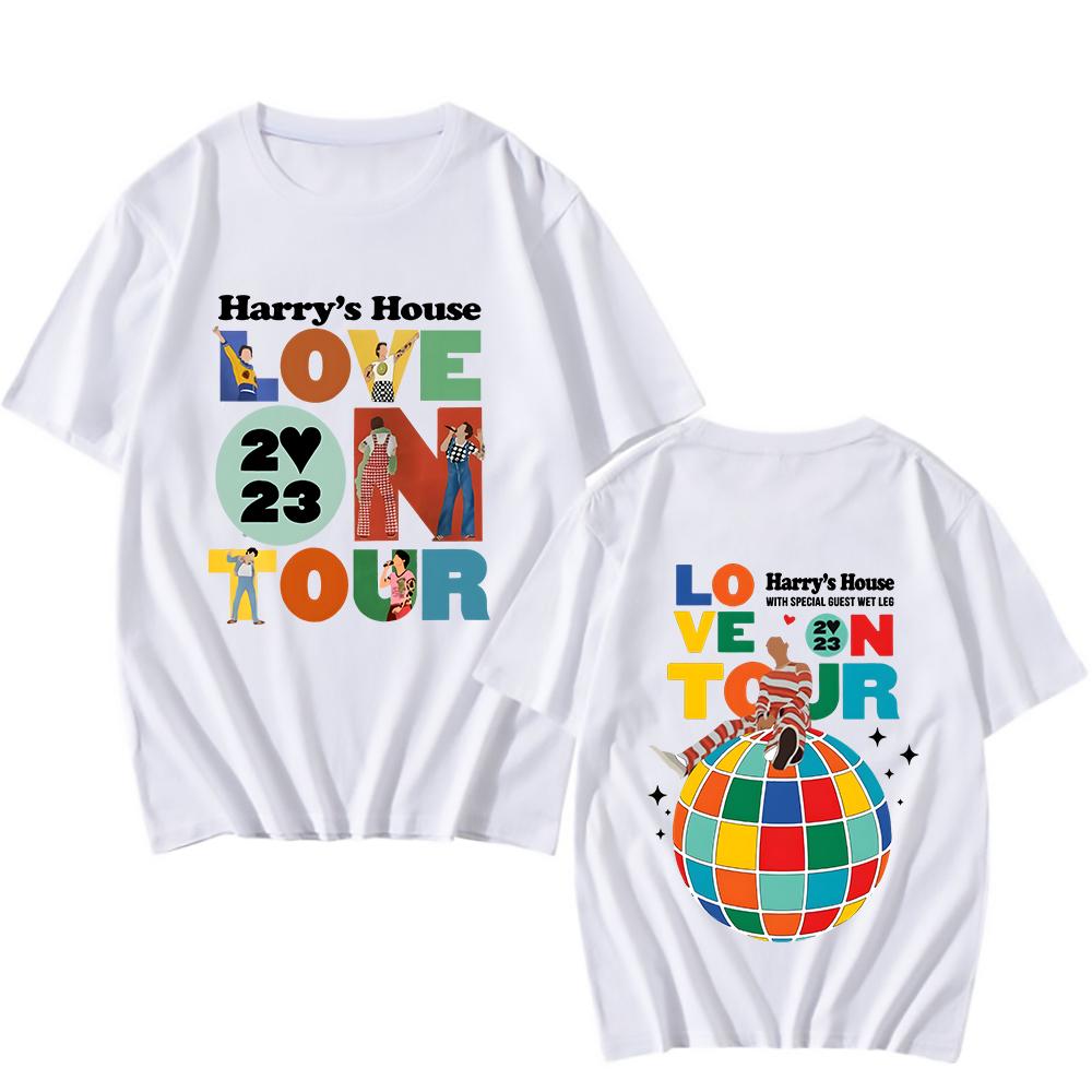 Harry Styles Harrys House Love on Tour Tshirt Unisex Round Neck T Shirt 100 Cotton Summer Loose Casual Shortsleeved Shirts Unisex M
Harry Styles Harrys House Love on Tour Tshirt Unisex Round Neck T Shirt 100 Cotton Summer Loose Casual Shortsleeved Shirts Unisex M