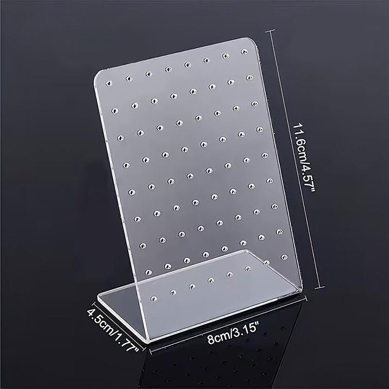 72 Hole Acrylic Jewelry Rack Needle Type Earring Holder 120 Hole Earring Display Board Storage Jewelry Necklace Display Rack Counter Props 11.6x8x4.5cm 1pcs прозорий
72 Hole Acrylic Jewelry Rack Needle Type Earring Holder 120 Hole Earring Display Board Storage Jewelry Necklace Display Rack Counter Props 11.6x8x4.5cm 1pcs прозорий