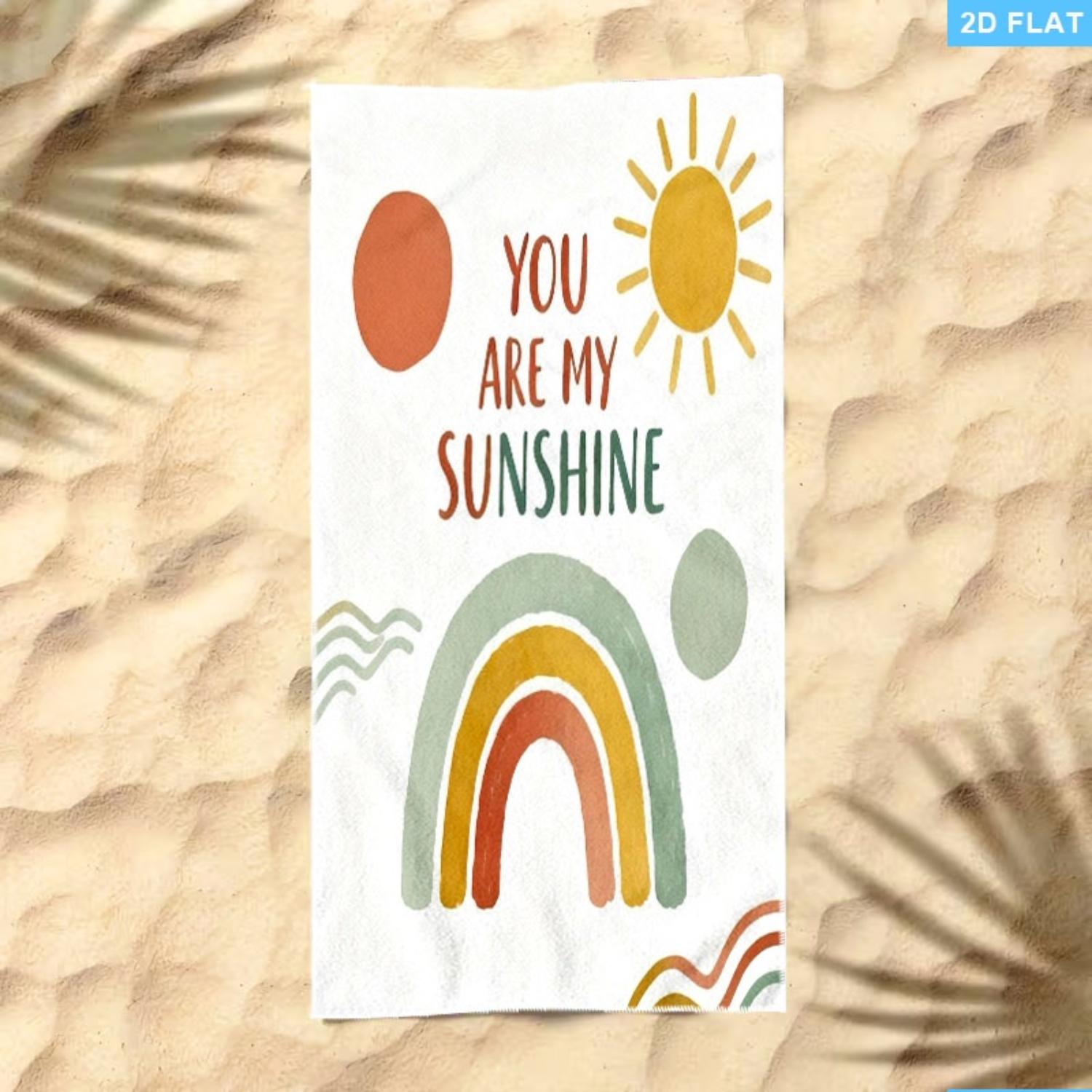 You Are My Sunshine Beach Towel - Lightweight Quick-Dry Large Towel for Beach, Pool & Summer W40*H60(CM)
You Are My Sunshine Beach Towel - Lightweight Quick-Dry Large Towel for Beach, Pool & Summer W40*H60(CM)