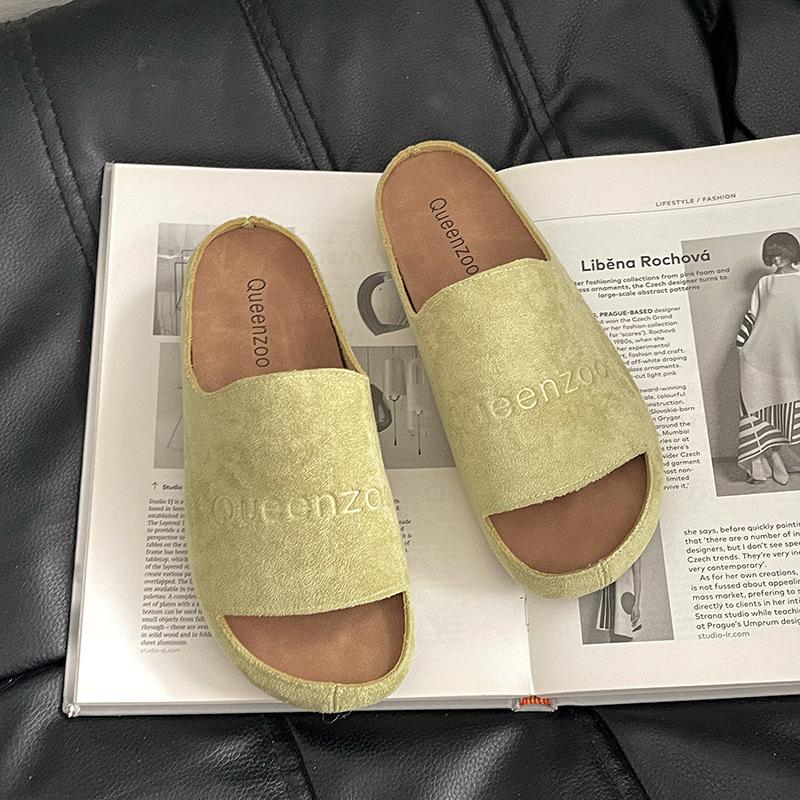 Летние ретро повседневные нишевые толстоподошвенные шлепанцы с открытым носком, обувь для ношения, женские шлепанцы на плоской подошве с мелким вырезом 41 зелёный
Летние ретро повседневные нишевые толстоподошвенные шлепанцы с открытым носком, обувь для ношения, женские шлепанцы на плоской подошве с мелким вырезом 41 зелёный