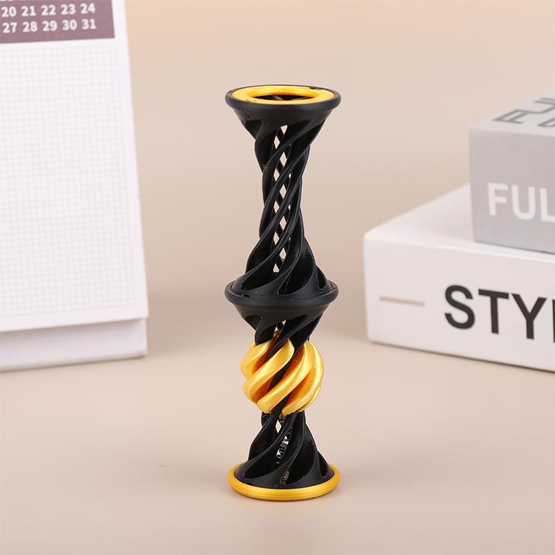 3D-печатная невозможная конусообразная пирамидальная сквозная скульптура, винтовой стержень, шарик для снятия стресса чёрный
3D-печатная невозможная конусообразная пирамидальная сквозная скульптура, винтовой стержень, шарик для снятия стресса чёрный