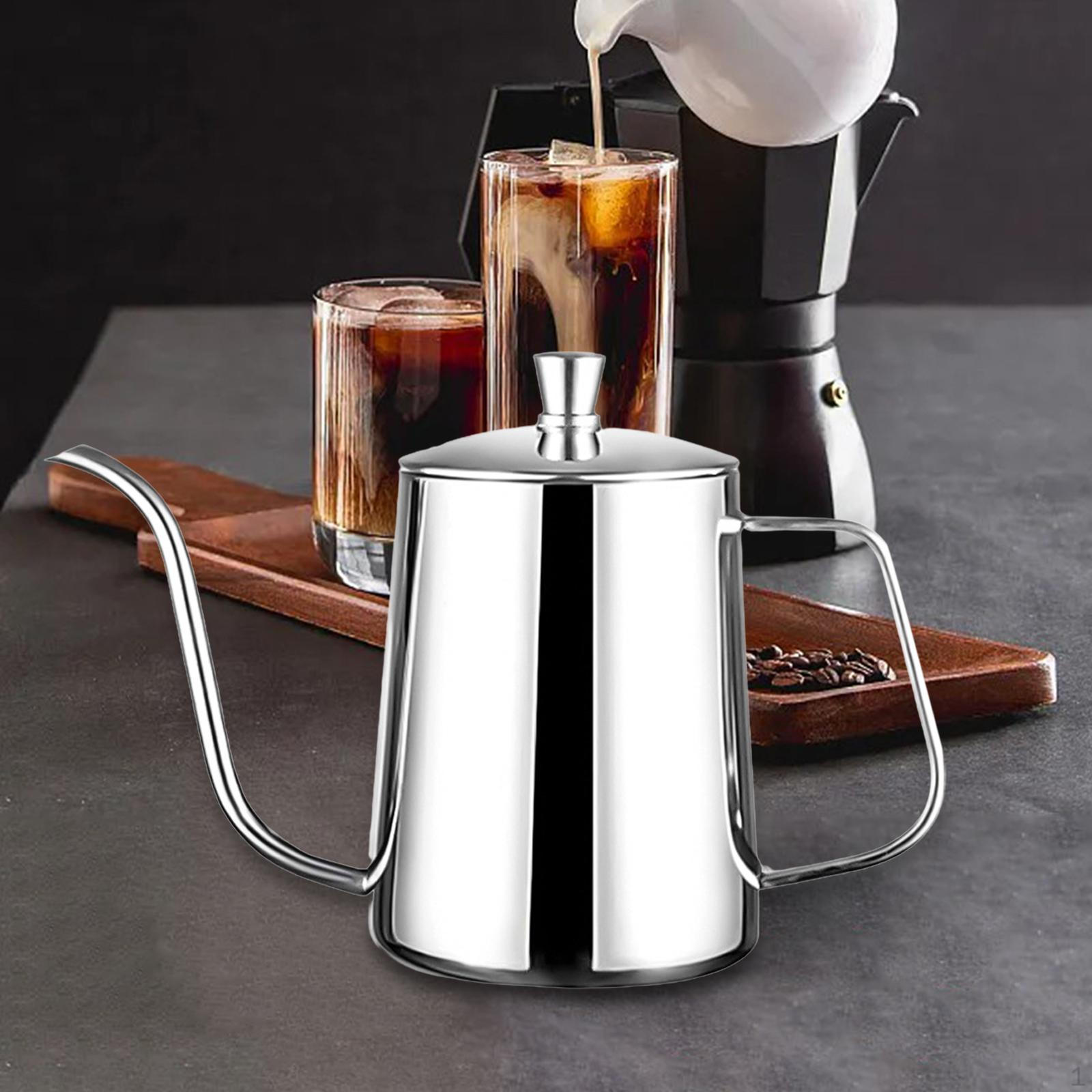 Элегантный чайник из нержавеющей стали для точного наливания 600ml Silver
Элегантный чайник из нержавеющей стали для точного наливания 600ml Silver