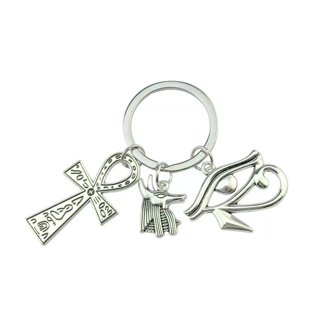 Egyptian Style Keychain Men Women Retro Pendant Zinc Alloy Gift For Friends Style B
Egyptian Style Keychain Men Women Retro Pendant Zinc Alloy Gift For Friends Style B
