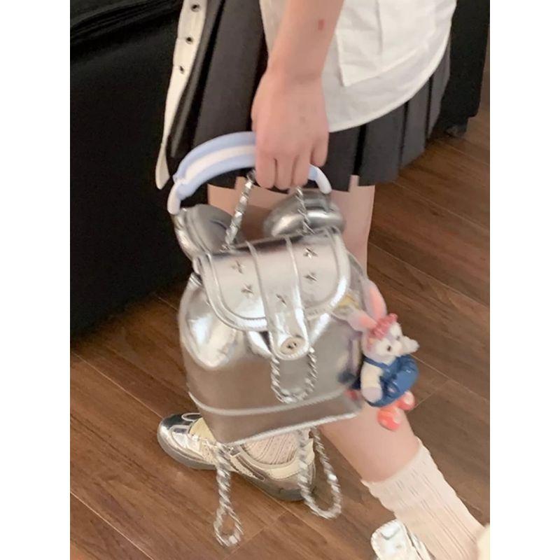 Нишевый рюкзак XINGX Design в стиле гяру, женский, новый 2025 года, портативный рюкзак с цепочкой высокого класса Silver
Нишевый рюкзак XINGX Design в стиле гяру, женский, новый 2025 года, портативный рюкзак с цепочкой высокого класса Silver