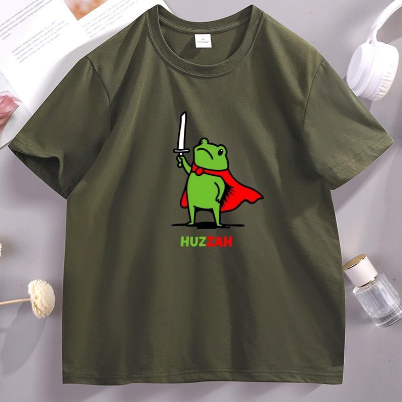Funny Frog Warrior Tshirt Huzzah Frog T Shirt Cotton Short Sleeve Cute Frog with Sword TShirt Fantasy Nerd Tees Unisex Women Tops 4XL
Funny Frog Warrior Tshirt Huzzah Frog T Shirt Cotton Short Sleeve Cute Frog with Sword TShirt Fantasy Nerd Tees Unisex Women Tops 4XL