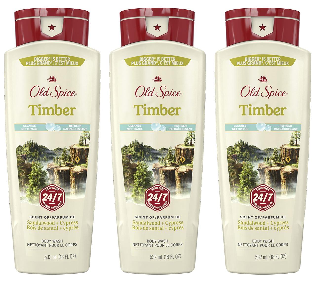 Old Spice Fresh Collection Body Soap Timber 532ml x 3-Pack (Genuine Imported Product) (Includes Original Coaster)
Old Spice Fresh Collection Body Soap Timber 532ml x 3-Pack (Genuine Imported Product) (Includes Original Coaster)