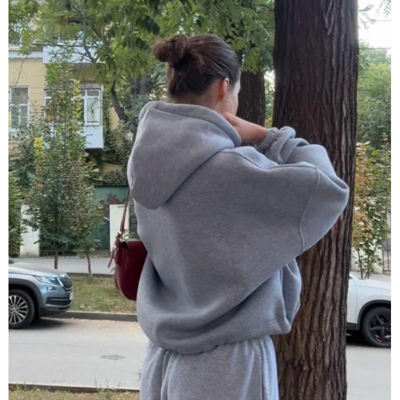 Velvet Pullover Hoodie Outer European American Drawstring Design Loose Sports L
Velvet Pullover Hoodie Outer European American Drawstring Design Loose Sports L