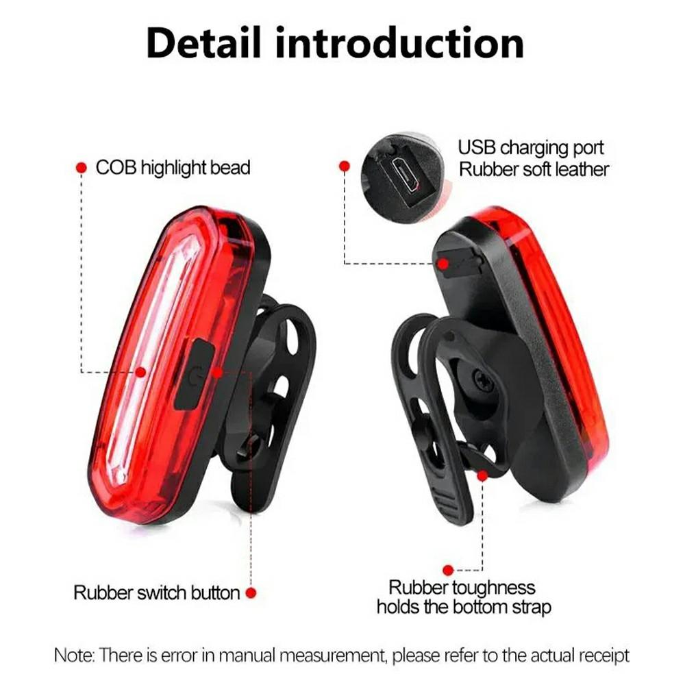 Bicycle Tail Light USB Rechargeable High Brightness Night Riding Warning Light with 4 Lighting Modes White
Bicycle Tail Light USB Rechargeable High Brightness Night Riding Warning Light with 4 Lighting Modes White