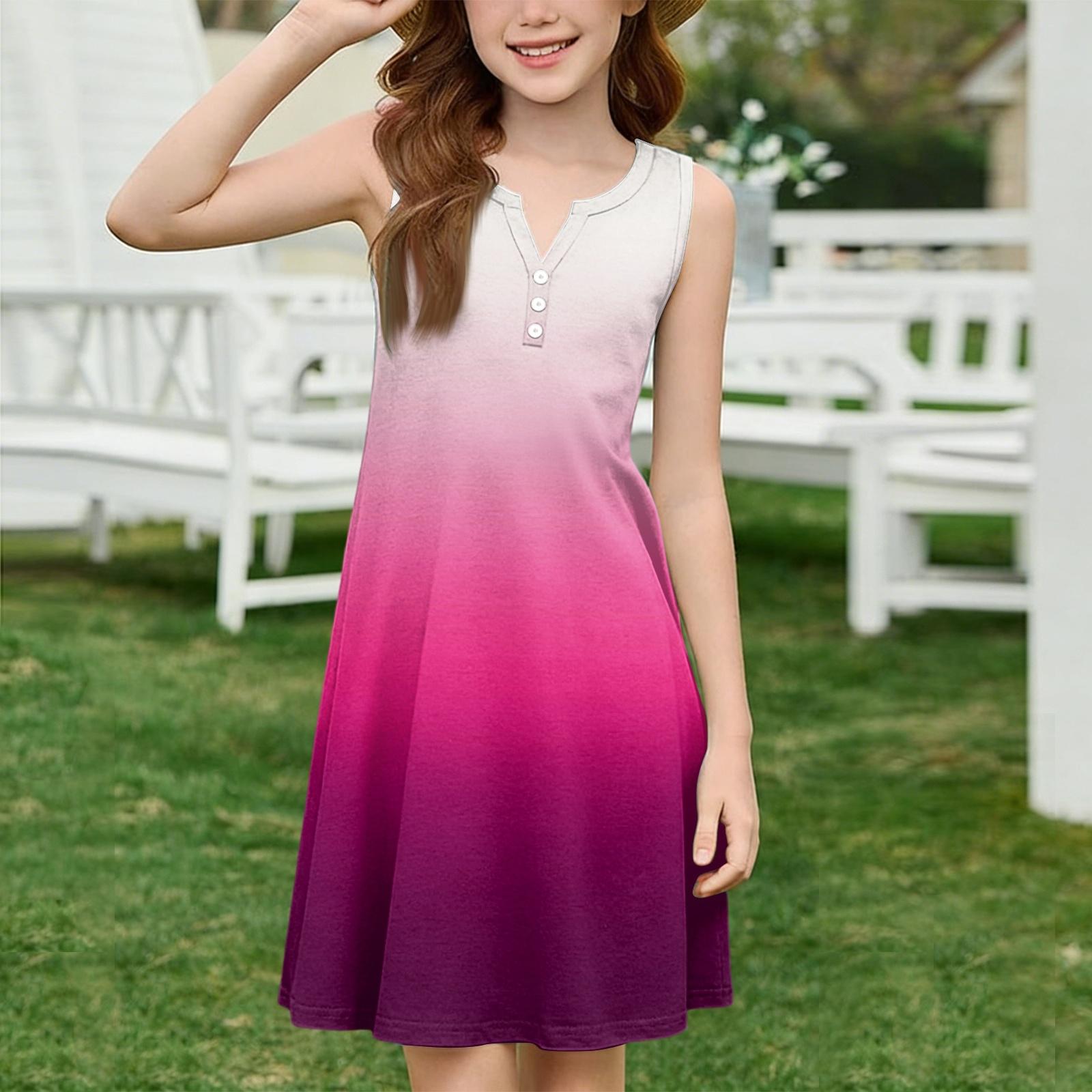 Girl Summer Dress Color & Print Sleeveless Dress With Pocket Casual Dress Sleeveless Party Dress 160 кавун червоний колір
Girl Summer Dress Color & Print Sleeveless Dress With Pocket Casual Dress Sleeveless Party Dress 160 кавун червоний колір