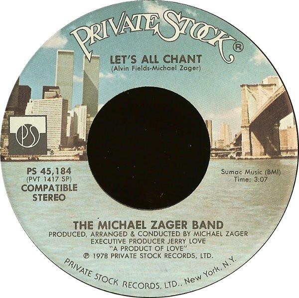 7inch Record MICHAEL ZAGER BAND Lets All Chant Love Express PS45184 Private Stock 1978 US Dance Electronica Used
7inch Record MICHAEL ZAGER BAND Lets All Chant Love Express PS45184 Private Stock 1978 US Dance Electronica Used