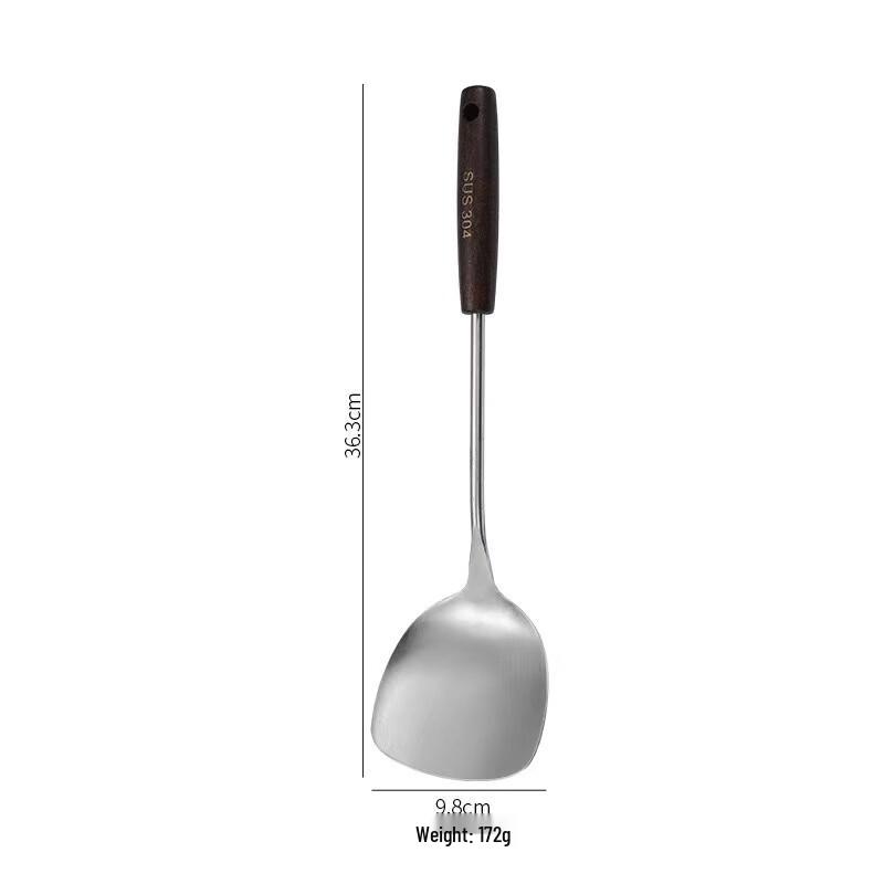 Retro Wood Handle 304 Stainless Steel Spatula
Retro Wood Handle 304 Stainless Steel Spatula