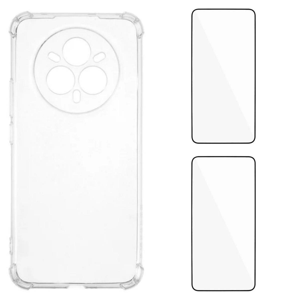 For Realme 14 Pro+ 5G TPU Case WANLONFENG WL3 Series 1.5mm Phone Cover with 2Pcs Tempered Glass Films Transparent
For Realme 14 Pro+ 5G TPU Case WANLONFENG WL3 Series 1.5mm Phone Cover with 2Pcs Tempered Glass Films Transparent