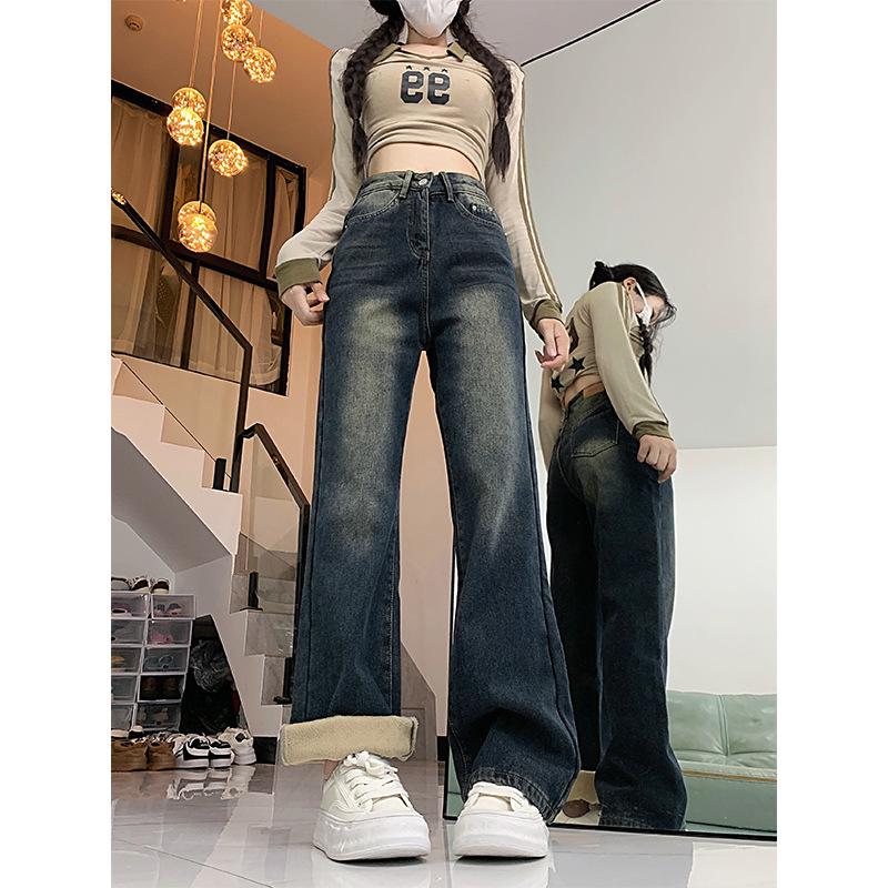 Women s Plus Size High-Waisted Fleece-Lined Flared Jeans - Autumn/Winter 2024 Slimming Style for Pear-Shaped Figures 3XL
Women s Plus Size High-Waisted Fleece-Lined Flared Jeans - Autumn/Winter 2024 Slimming Style for Pear-Shaped Figures 3XL