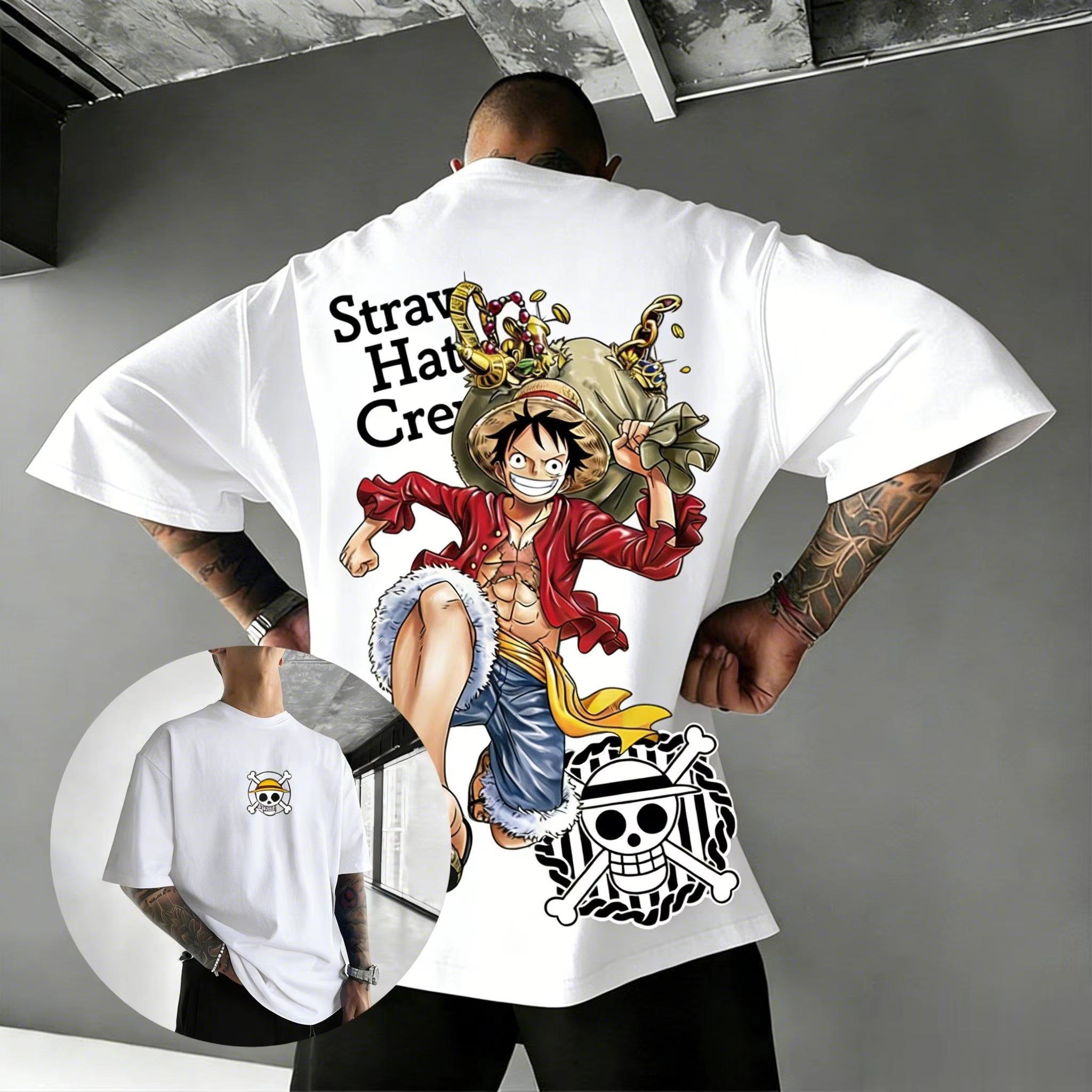 Oversized One Piece Luffy Anime T Shirt Men Cotton Short Sleeve Tee Streetwear Graphic Print Summer 2026 Casual Tops Y2k Clothes S
Oversized One Piece Luffy Anime T Shirt Men Cotton Short Sleeve Tee Streetwear Graphic Print Summer 2026 Casual Tops Y2k Clothes S