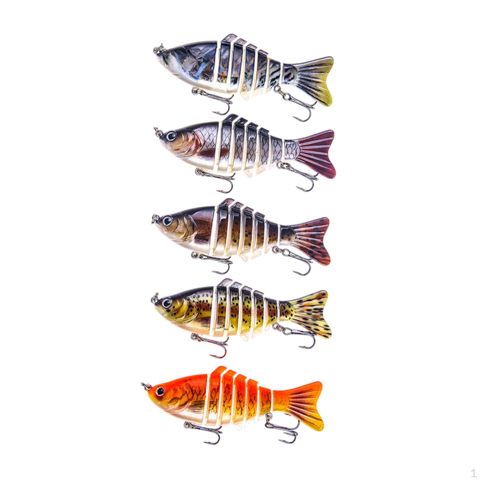 5 Pieces Fishing Lures, Baits, Hard Accessories Saltwater Freshwater Swimbaits for Bass
5 Pieces Fishing Lures, Baits, Hard Accessories Saltwater Freshwater Swimbaits for Bass