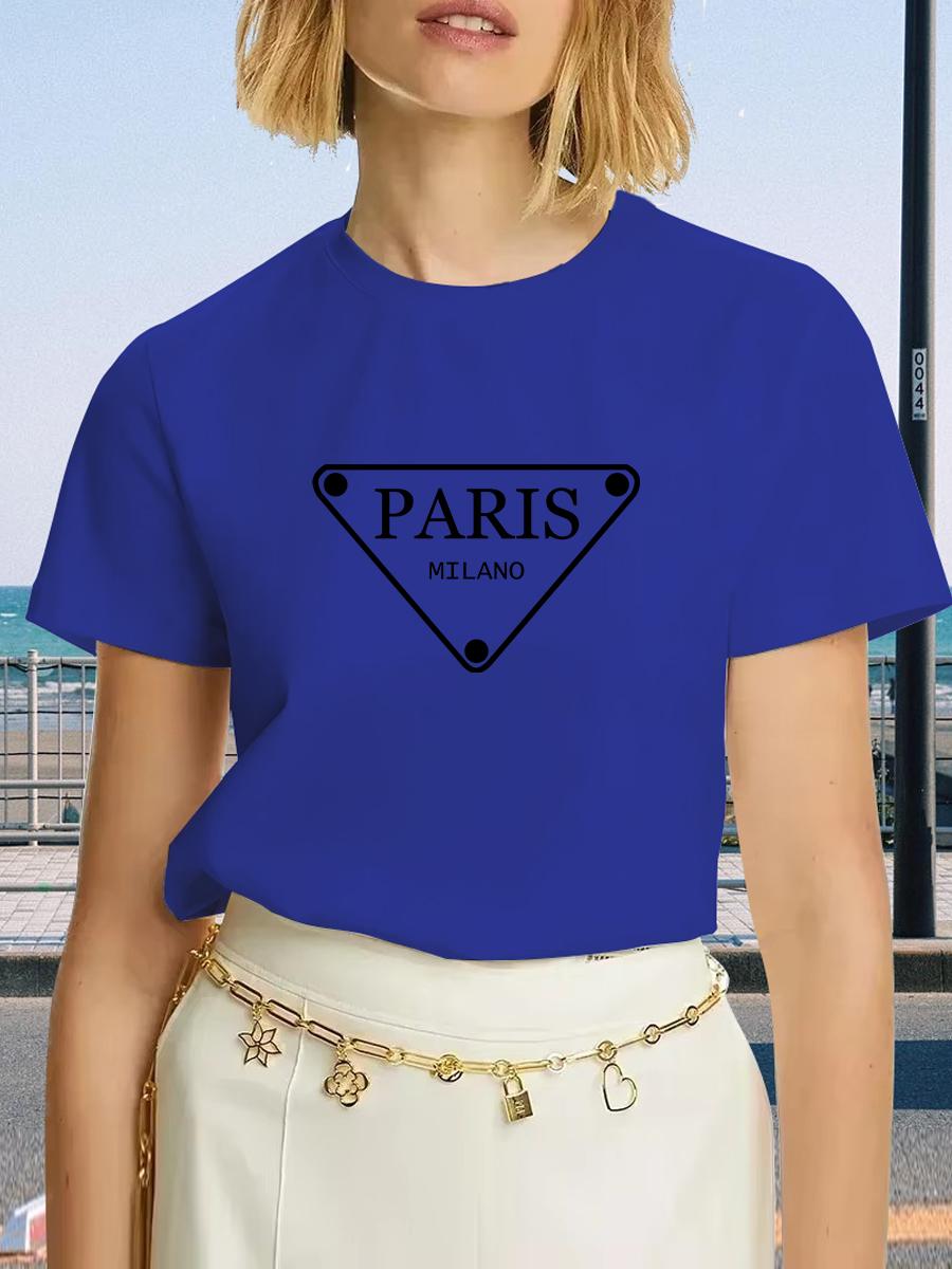 Футболка с принтом Triangle PARIS, с коротким рукавом и круглым вырезом, повседневный топ для лета и весны, женская одежда 4XL
Футболка с принтом Triangle PARIS, с коротким рукавом и круглым вырезом, повседневный топ для лета и весны, женская одежда 4XL