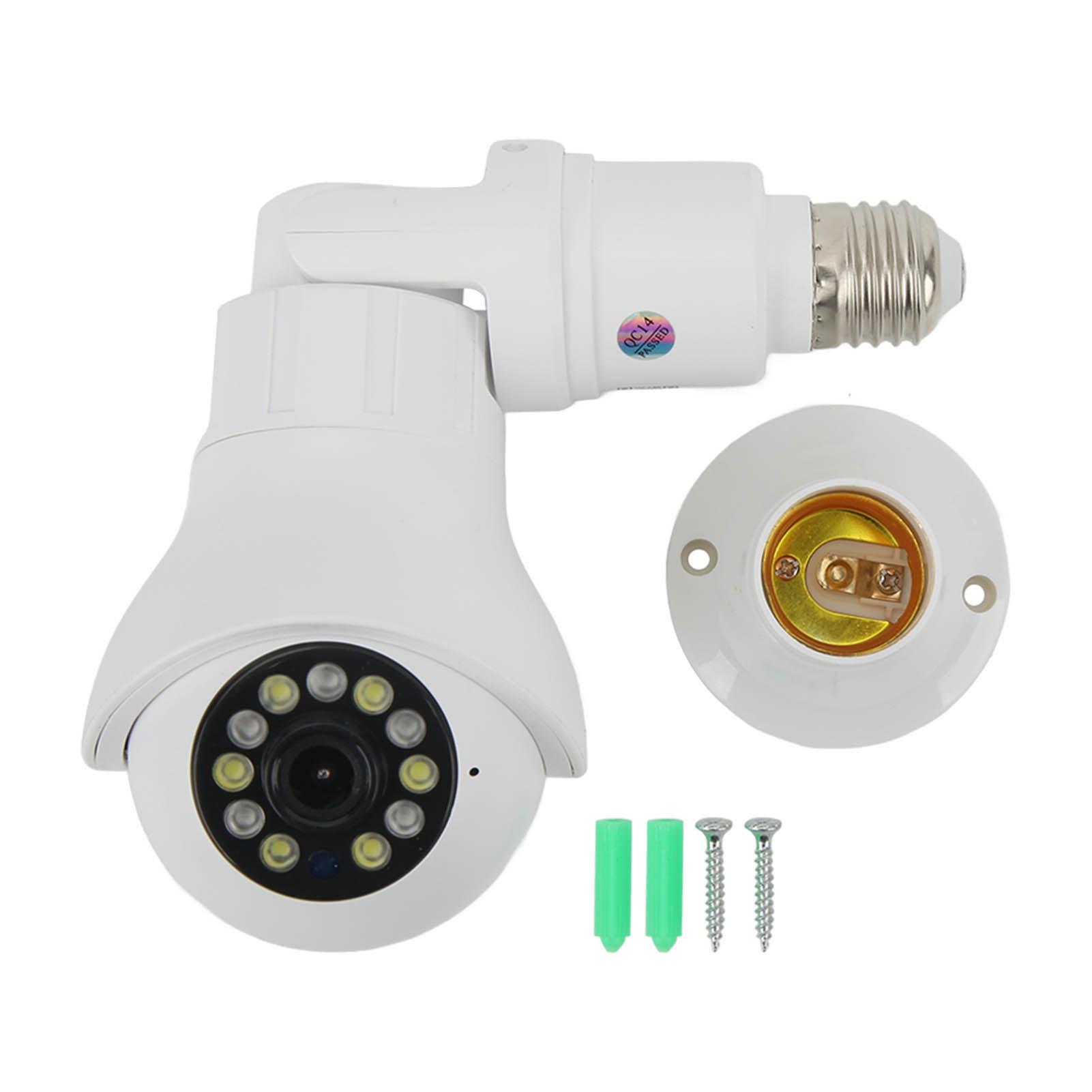 Light Bulb Camera E27 Socket Wireless WiFi Two Way Audio Mobile Tracking Smart Surveillance Camera
Light Bulb Camera E27 Socket Wireless WiFi Two Way Audio Mobile Tracking Smart Surveillance Camera