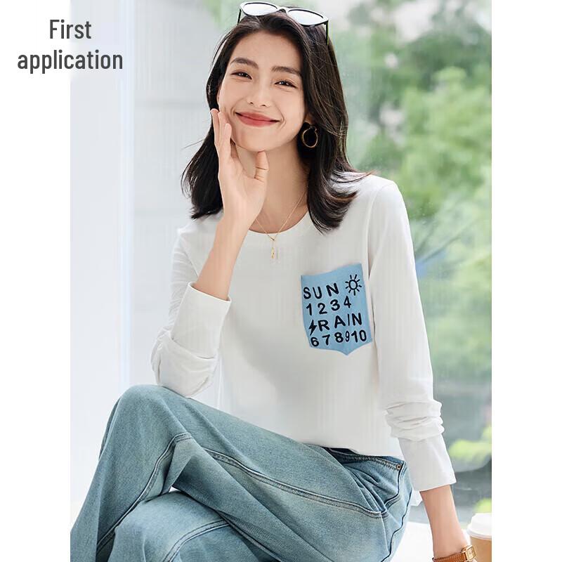 Women s Letter Patchwork Long Sleeve T-Shirt L
Women s Letter Patchwork Long Sleeve T-Shirt L