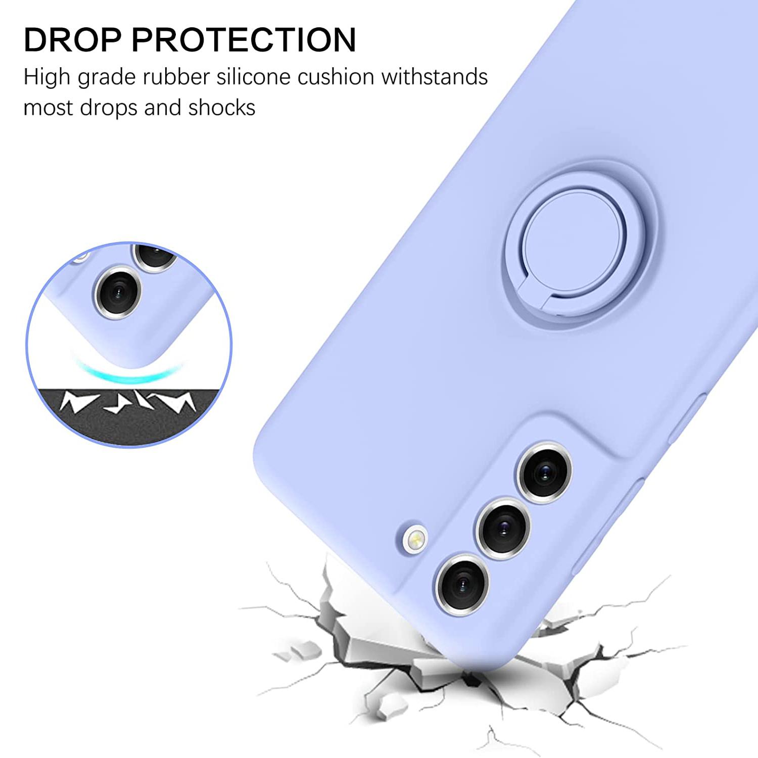For Samsung Galaxy S21 FE 5G Built-in Metal Sheet Finger Ring Kickstand Design Liquid Silicone Phone Case Protector Black
For Samsung Galaxy S21 FE 5G Built-in Metal Sheet Finger Ring Kickstand Design Liquid Silicone Phone Case Protector Black