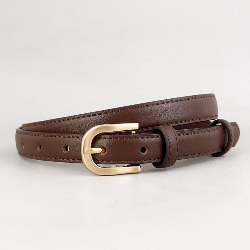 Minimalist Leather Belt For Women With Vintage Elements And Silver Buckle For Office Style
Minimalist Leather Belt For Women With Vintage Elements And Silver Buckle For Office Style