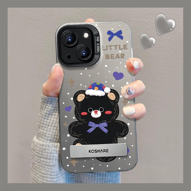 Подходит для Apple 14 Чехол для мобильного телефона Iphone15pm Polka Dot Black Bear Invisible Bracket 13 Цветной серебристый матовый 12 Женский iPhone 15
Подходит для Apple 14 Чехол для мобильного телефона Iphone15pm Polka Dot Black Bear Invisible Bracket 13 Цветной серебристый матовый 12 Женский iPhone 15