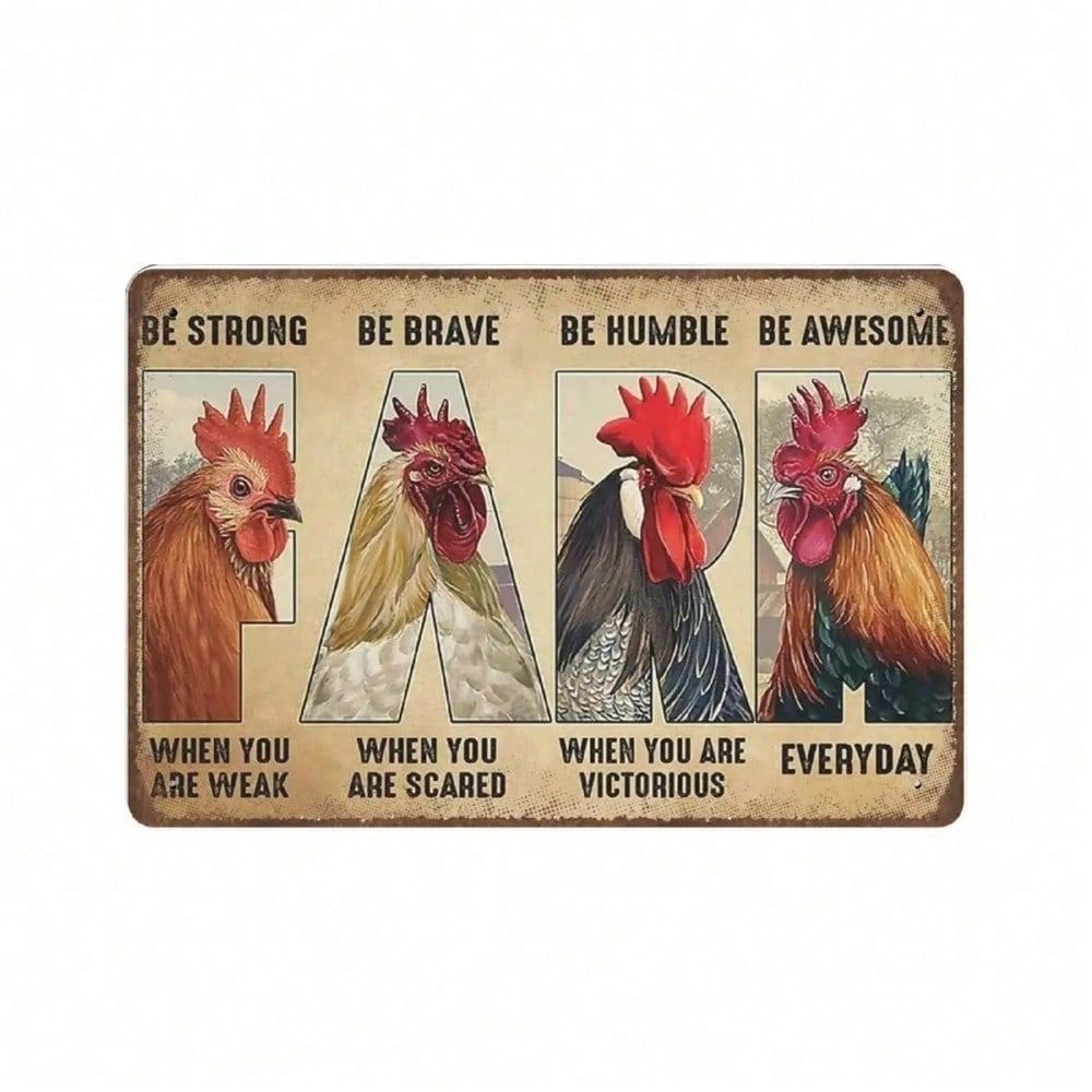 Vintage Rooster Metal Wall Art, Farmhouse Style Kitchen Decor
Vintage Rooster Metal Wall Art, Farmhouse Style Kitchen Decor
