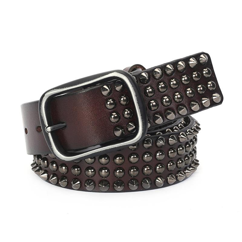 3.8CM Wide Top Grain Genuine Leather Cowboy Belt Buckle Vintage Metal Rivet Punk Belts for Men Cross Rock Jeans Belt 125cm кавовий
3.8CM Wide Top Grain Genuine Leather Cowboy Belt Buckle Vintage Metal Rivet Punk Belts for Men Cross Rock Jeans Belt 125cm кавовий