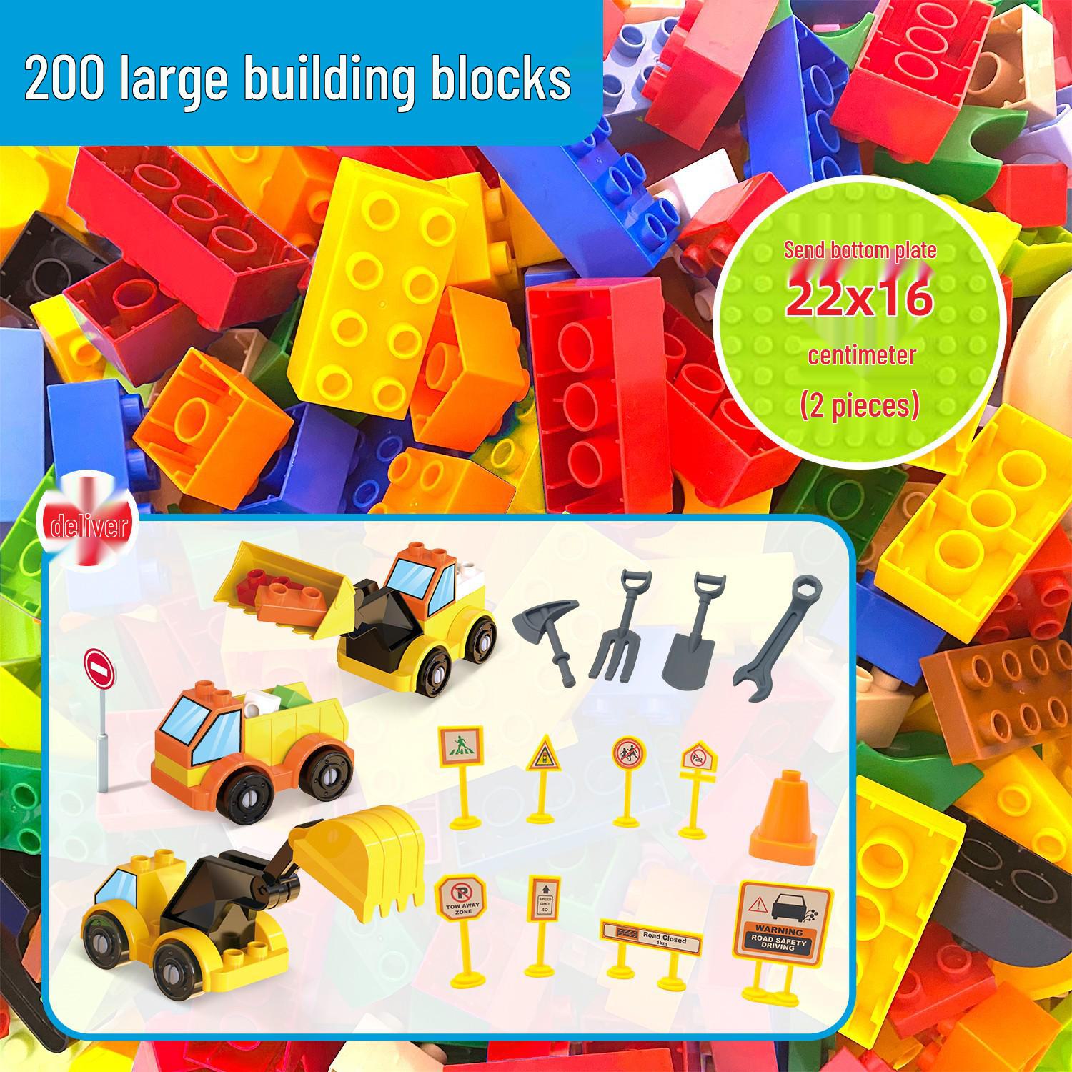 Великі будівельні блоки для дітей 4-6 років - Сумісні з Lego, Ідеальні для раннього навчання та творчої гри
Великі будівельні блоки для дітей 4-6 років - Сумісні з Lego, Ідеальні для раннього навчання та творчої гри
