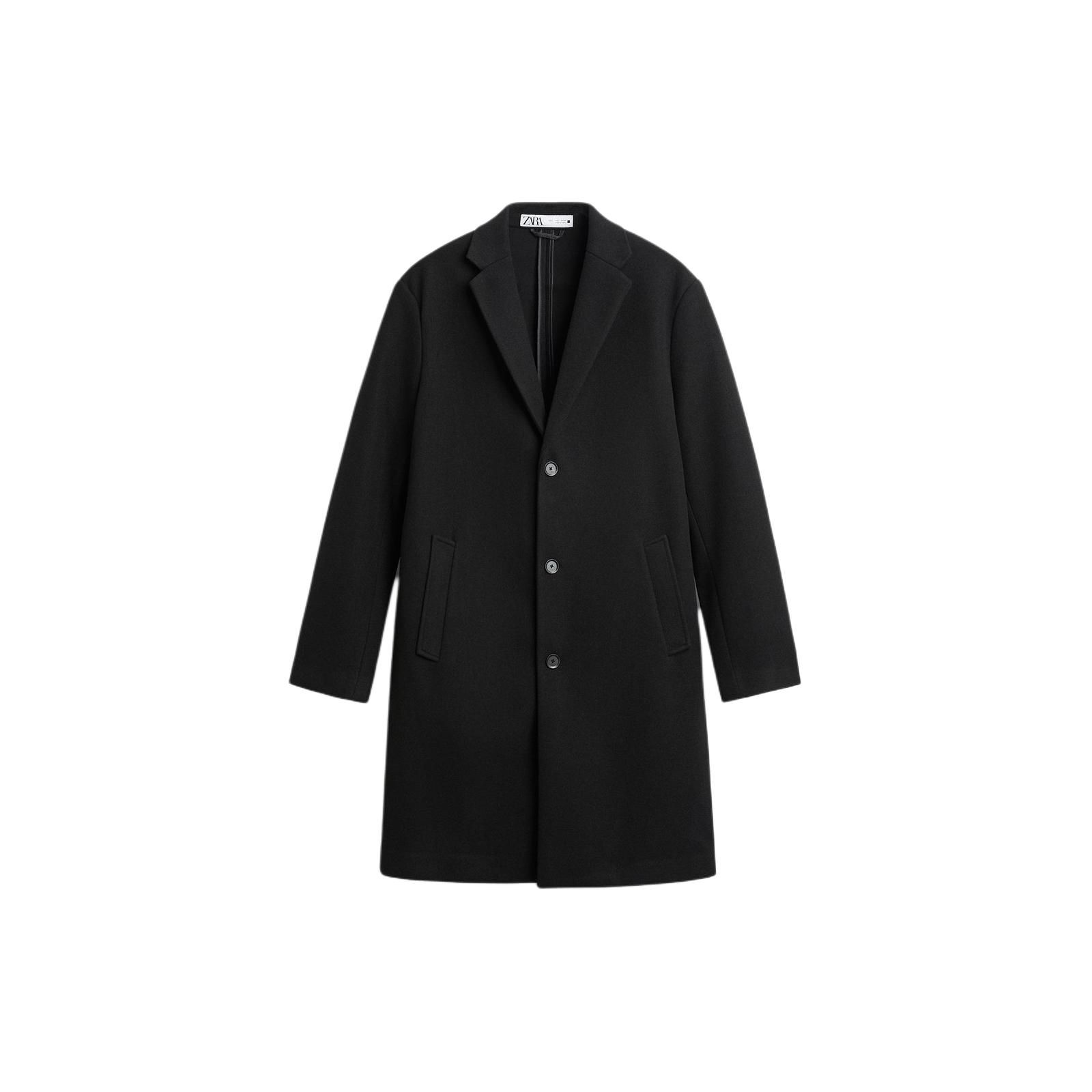 Zara Solid Color Single-Breasted Mid-Length Trench Coat Men coats Black 5070300-800 XS
Zara Solid Color Single-Breasted Mid-Length Trench Coat Men coats Black 5070300-800 XS