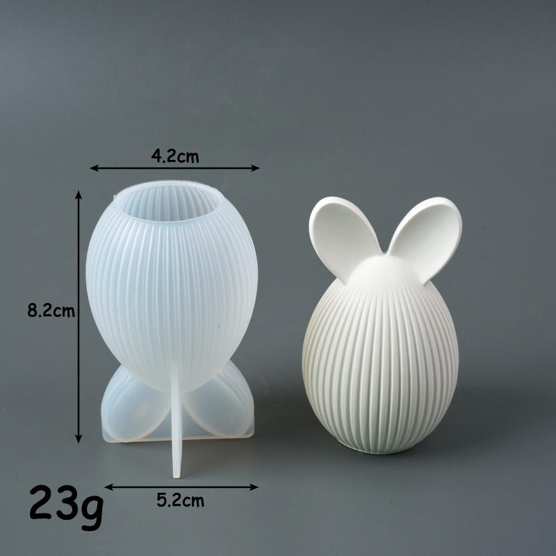 Striped Easter Egg Candle Silicone Mold DIY Rabbit Ear Egg Soap Paste Resin Candle Gypsum Decoration Mold Art Gift
Striped Easter Egg Candle Silicone Mold DIY Rabbit Ear Egg Soap Paste Resin Candle Gypsum Decoration Mold Art Gift