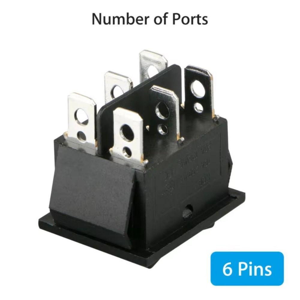 10pcs KCD4 Momentary Rocker Switch 6 Pin Terminals Push Button Switch Double Reset Switch Car чорний
10pcs KCD4 Momentary Rocker Switch 6 Pin Terminals Push Button Switch Double Reset Switch Car чорний