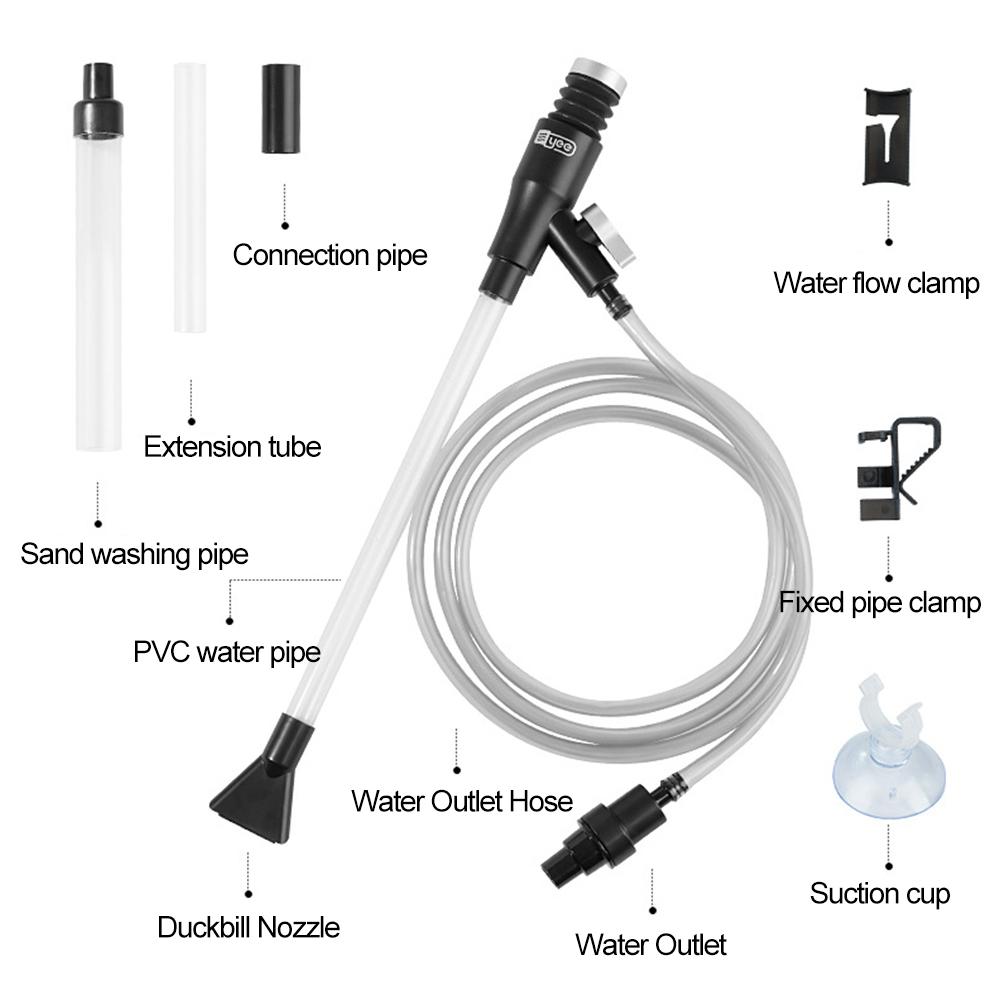 Aquarium Water Filter Flexible Fish Tank Cleaner Siphon Adjustable Inlet Pipe Length Built-in Filter Screen
Aquarium Water Filter Flexible Fish Tank Cleaner Siphon Adjustable Inlet Pipe Length Built-in Filter Screen