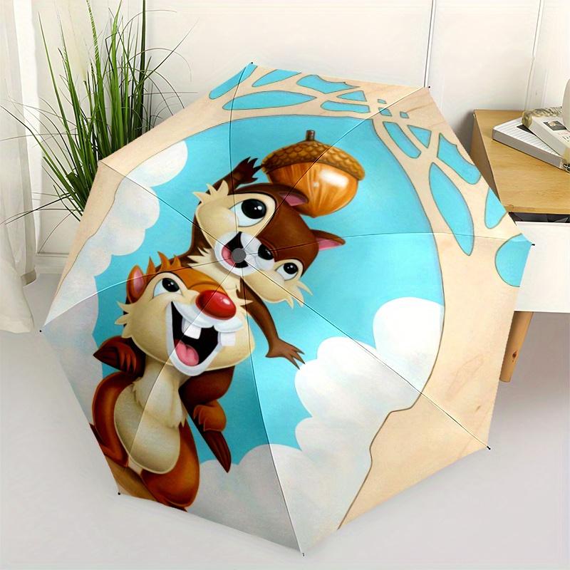 Chip & Dale Acorn Adventure Automatic Opening and Closing Umbrella - Small Umbrella Suitable for Various Occasions, Portable 3-Fold Small Um
Chip & Dale Acorn Adventure Automatic Opening and Closing Umbrella - Small Umbrella Suitable for Various Occasions, Portable 3-Fold Small Um