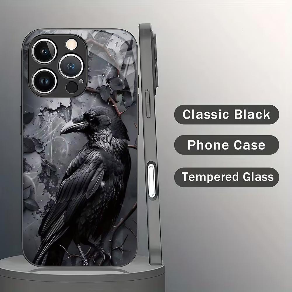 Crow pattern tempered glass mobile phone case suitable for iPhone 17/16/15/14/13/12/11Pro Max all-inclusive anti-fall back cover iPhone 16
Crow pattern tempered glass mobile phone case suitable for iPhone 17/16/15/14/13/12/11Pro Max all-inclusive anti-fall back cover iPhone 16