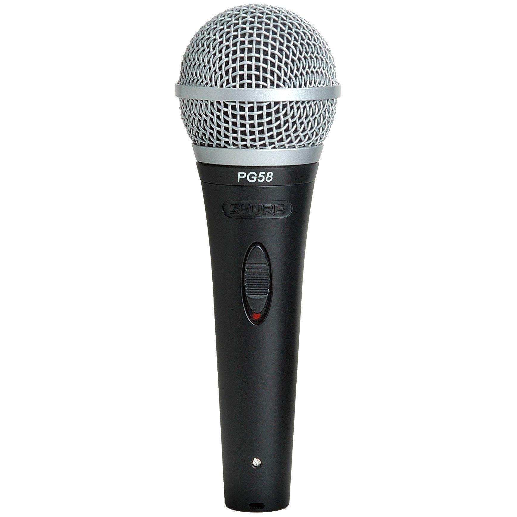 Shure PG58-XLR Cardioid Dynamic Vocal Microphone with XLR-to-XLR Cable by Shure
Shure PG58-XLR Cardioid Dynamic Vocal Microphone with XLR-to-XLR Cable by Shure