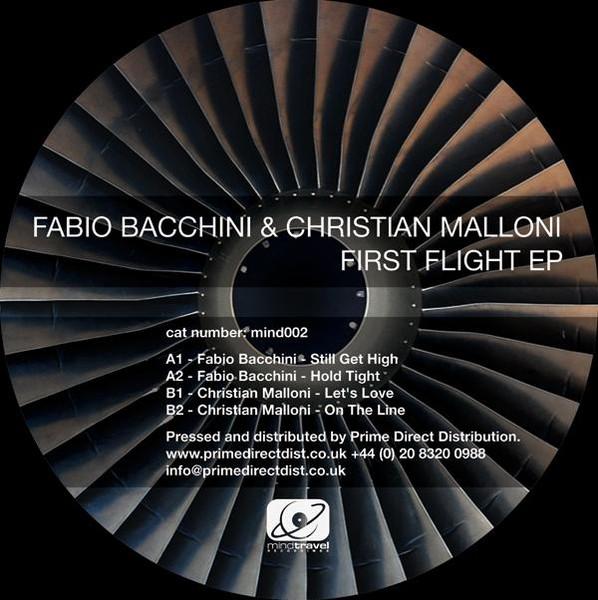 12inch Record FABIO BACCHINI & CHRISTIAN MALLONI - First Flight EP mind002 Mindtravel Reco 2008 Italy Dance & Electronica Used
12inch Record FABIO BACCHINI & CHRISTIAN MALLONI - First Flight EP mind002 Mindtravel Reco 2008 Italy Dance & Electronica Used