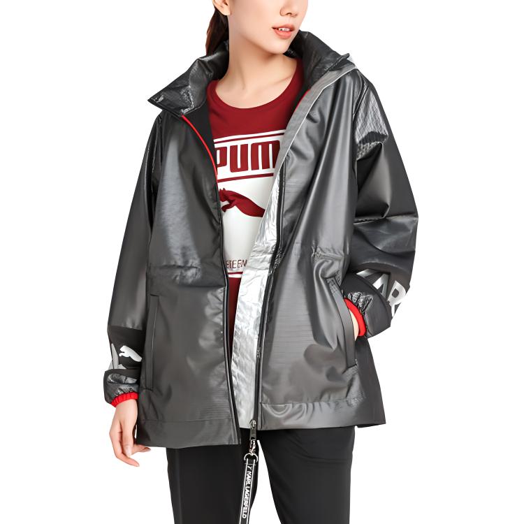 Puma X Karl Collaboration 4Keeps Windproof Breathable Hooded Long Sleeve Jacket Women Jacket Black 595572-01 L
Puma X Karl Collaboration 4Keeps Windproof Breathable Hooded Long Sleeve Jacket Women Jacket Black 595572-01 L